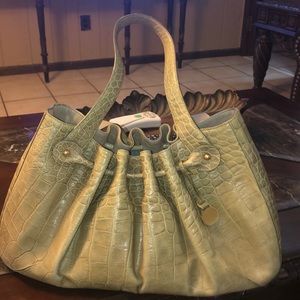 Light Green Brahmin Purse